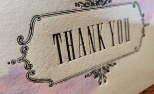 Thank You Card For Anita