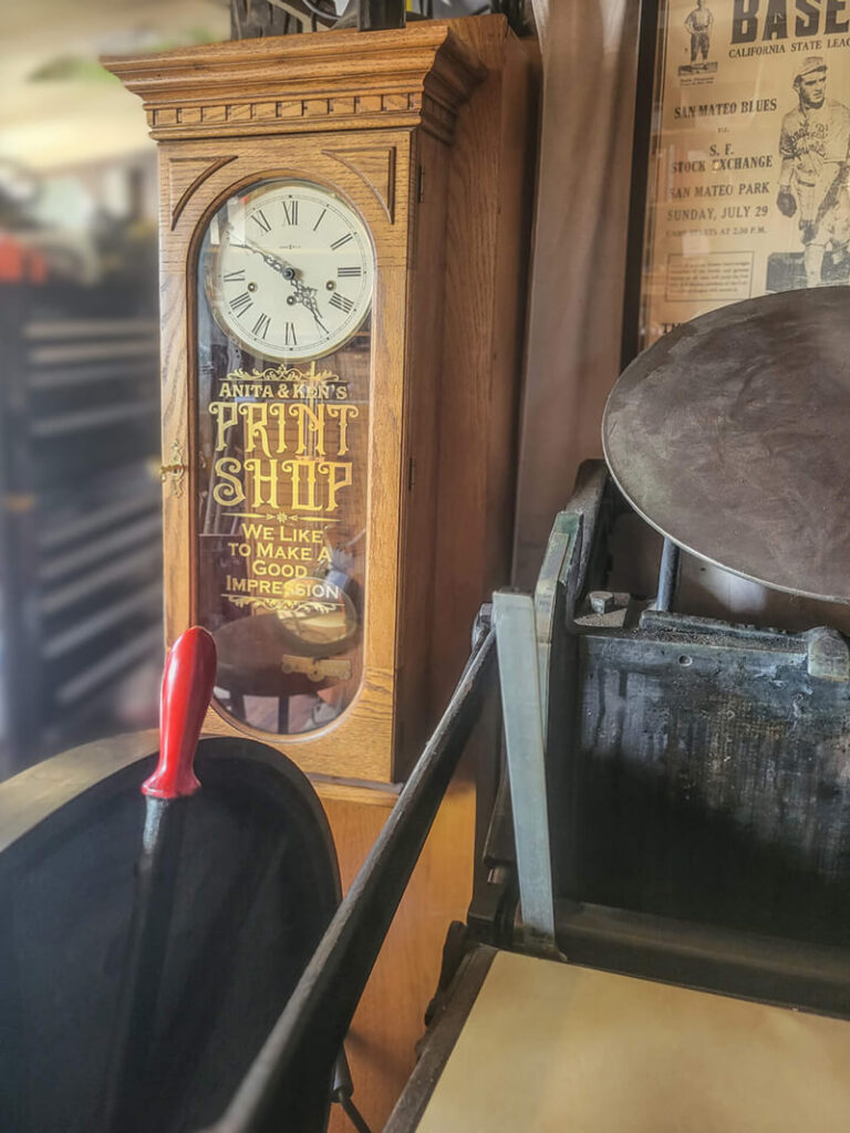 Letterpress Shop Clock